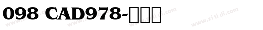 098 CAD978字体转换